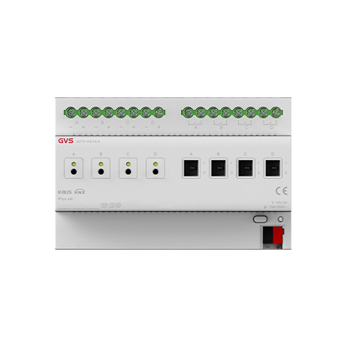 KNX 1-10V Dimming Actuator 4-Fold, 16A (Secure)