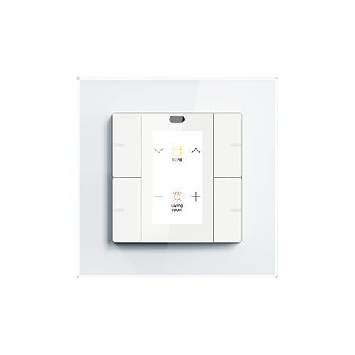 KNX Push Button Sensor with Display, 1/2/3/4-gang,55mm